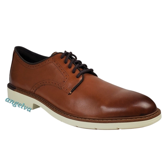 New Cole Haan go to plain toe oxfords British tan leather preppy academia casual - Picture 3 of 16